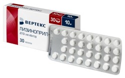 Лизиноприл-Вертекс табл. 10 мг 30 шт.