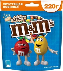 Драже, M&M's (Эм-энд-Эмс) 220 г Криспи 6 цветов